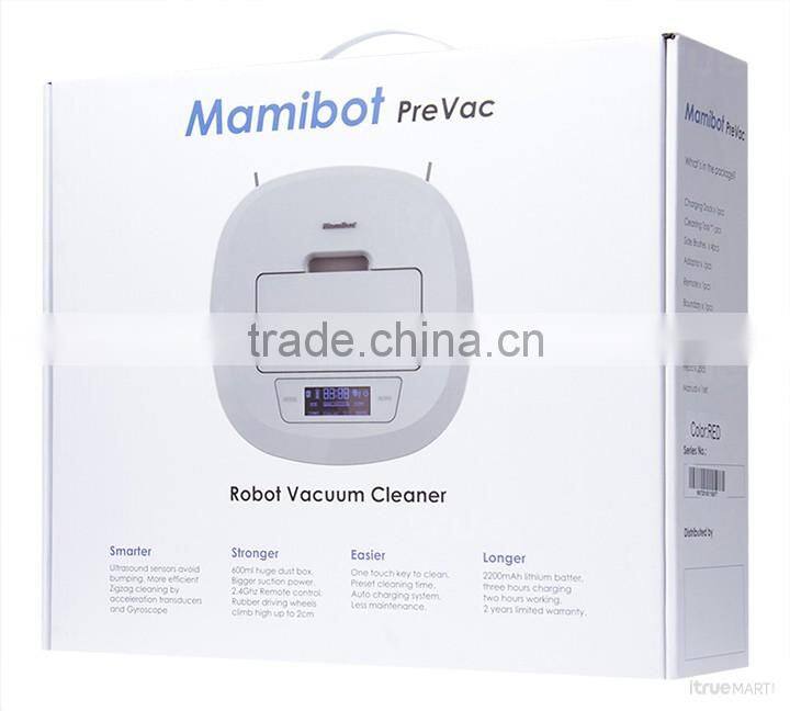 2016 High-end Multifunction Robot Vacuum Cleaner PreVac ultrasonic sensor gyroscope