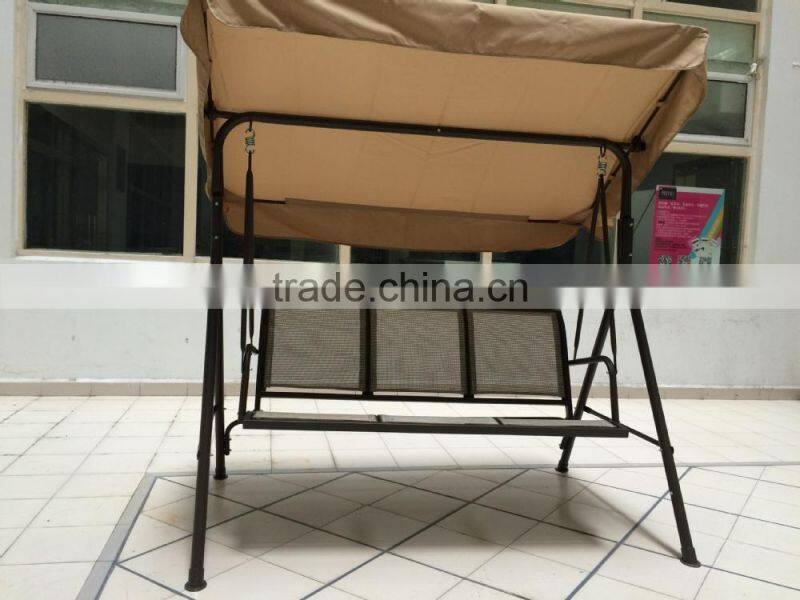 Outdoor 3 seat cushioned swing chair