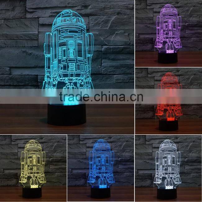 Jesus Christmas light 3D illusion acrylic LED night light