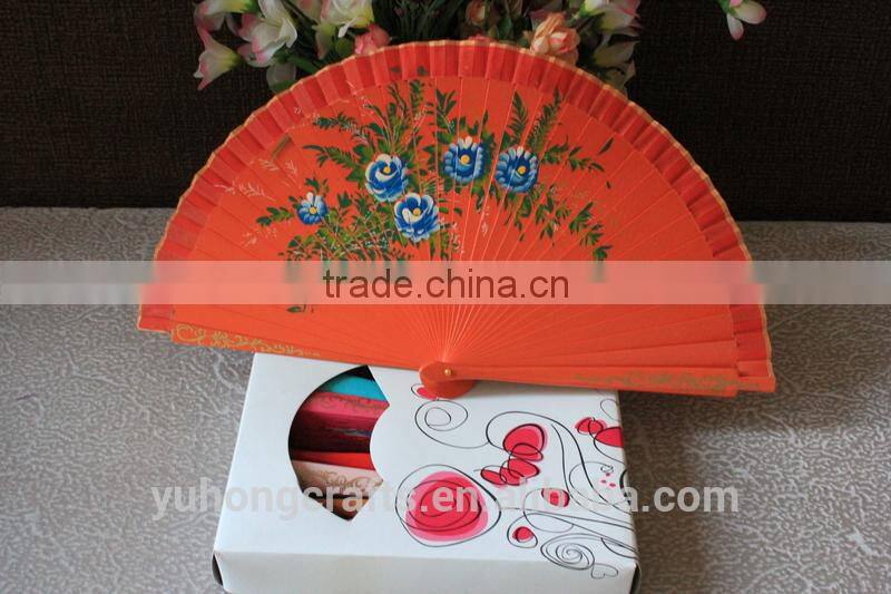 Promotional Spanish wood crafts fan