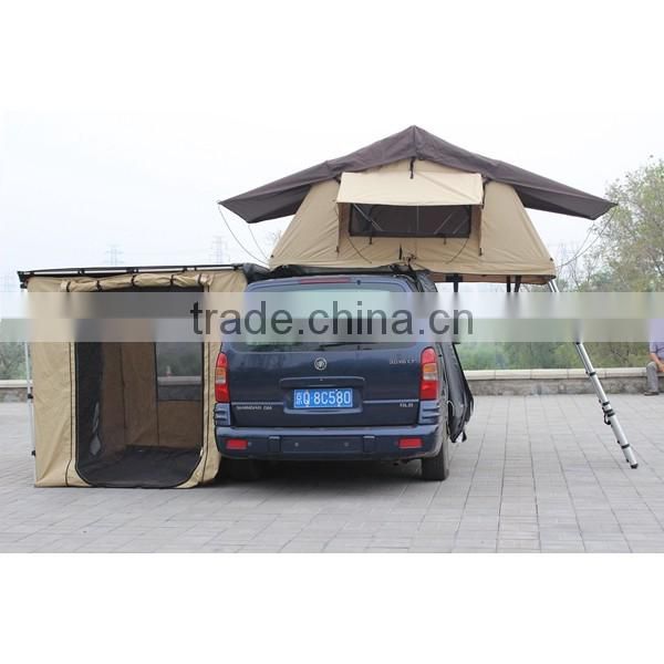 Outdoor car offroad mini fiberglass hard shell roof top tent