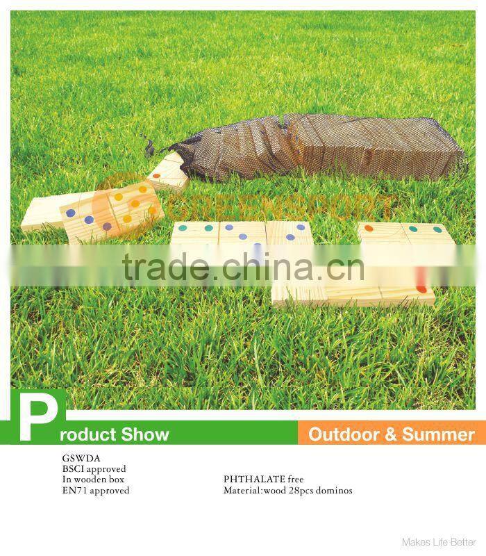 wooden domino game/Backyard game set/outdoor game set