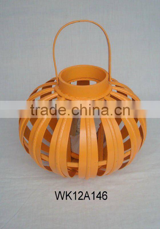 2013 New designed flower bamboo hanging lantern paper lantern