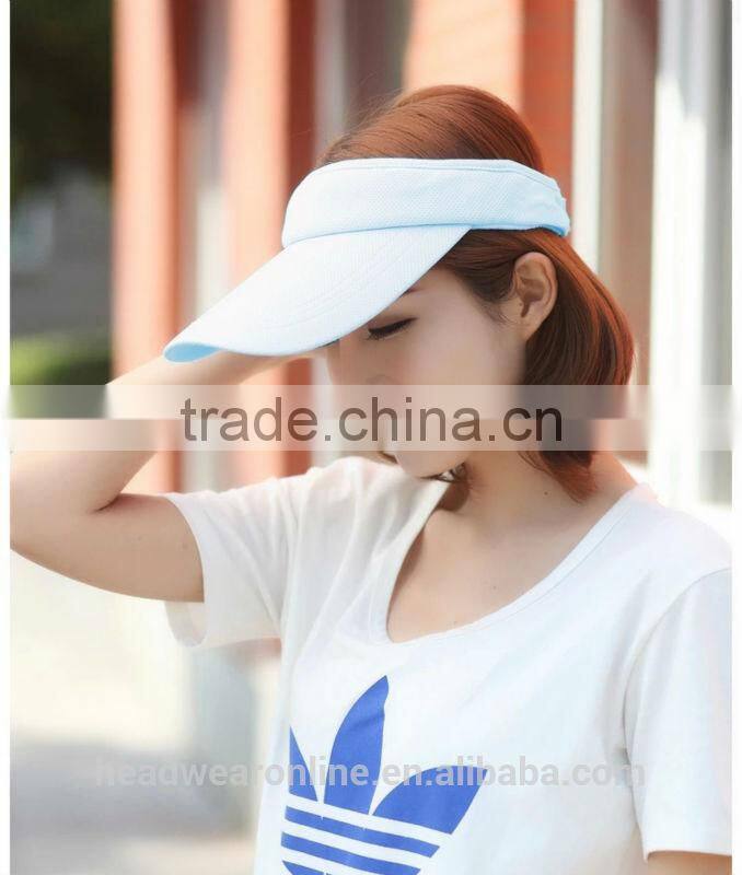 Custom Fashion Solid Color Mesh Fabric Sun Protection Visors China Factory