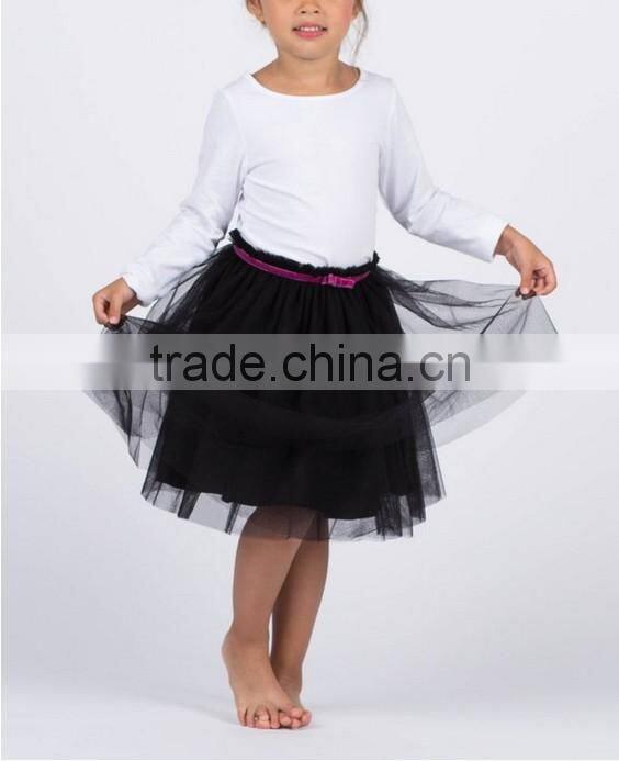 New Design Children's Tulle Skirt With Pleats Girls Kids Clothes Kid Clothing HSD5347