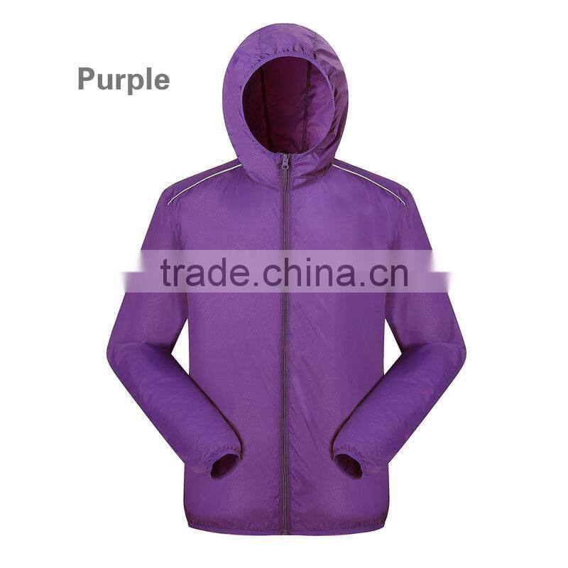 Outdoor Men Women's Jacket Fast Drying Anti-UV Waterproof Breathable Skin Jacket