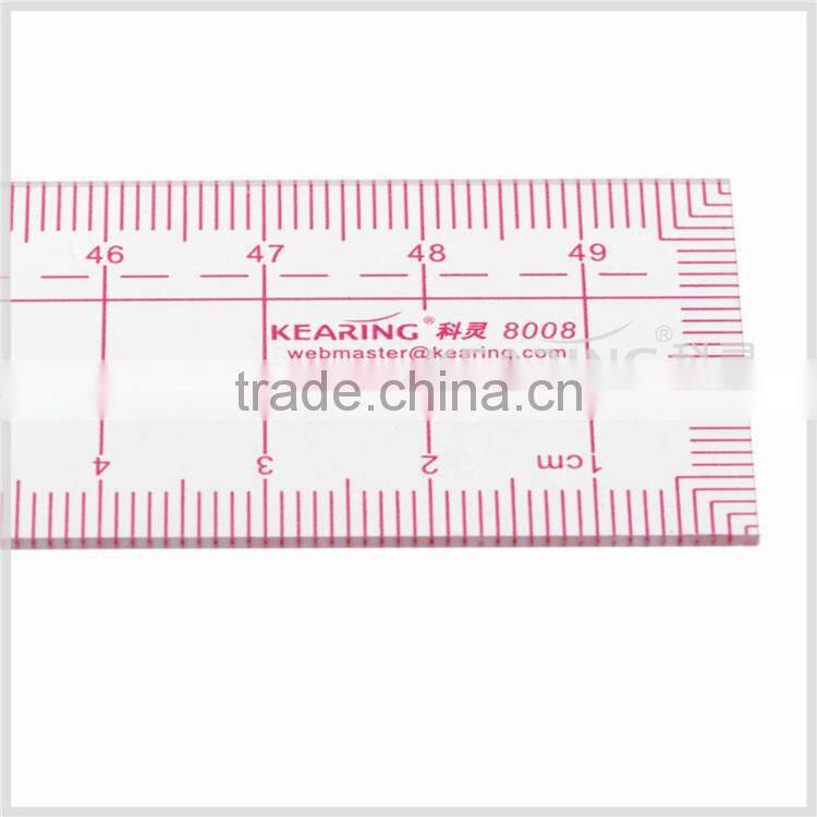 Kearing 3*50cm Sandwich Line Plastic Transparent Fashion Design Ruler For Patchwork