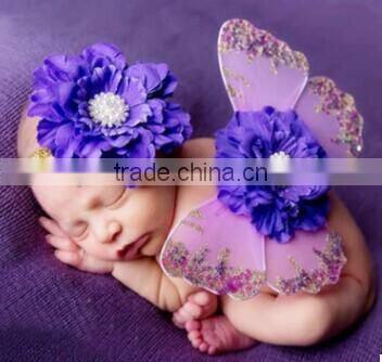 infant Girl Photo Photography Props Newborn Baby Angel Wing With headbands