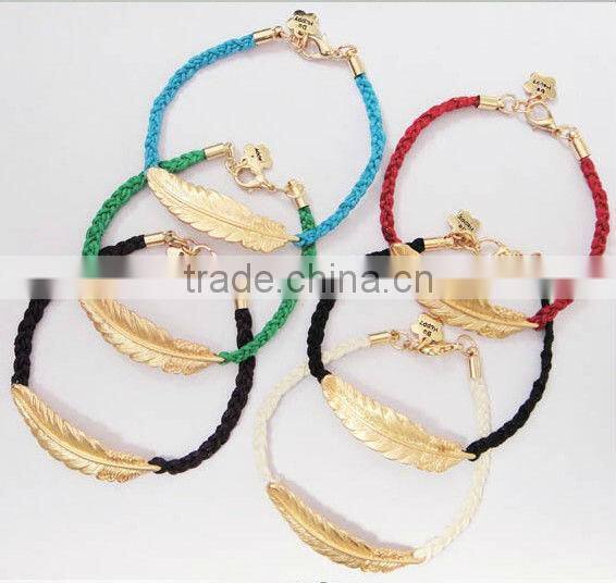 leather and rhinestone chain braided bracelet, wrap bracelet, glistening crystal chain and leather bracelet