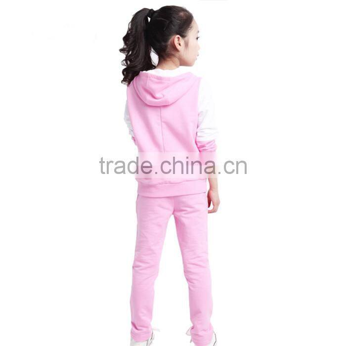 AS-605G Girls Clothing Sets for Kids Sports Tracksuits Infant Active Tops+Pants Suit Teenager Clothes Set Children Costumes