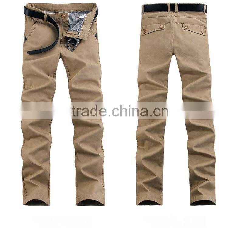 Wholesale 100%Cotton Casual Long Slim Fit Pants For Man