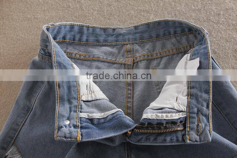 Summer Fashion Irregular Females washable and loose cowboy shorts hot shorts with macrame