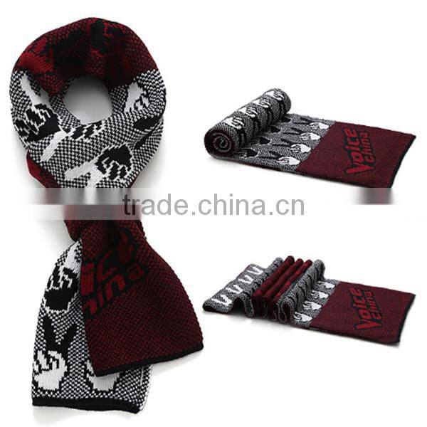 1 pc hot sale factory price length 180 cm and width 30 cm warm winter men kintted scarves