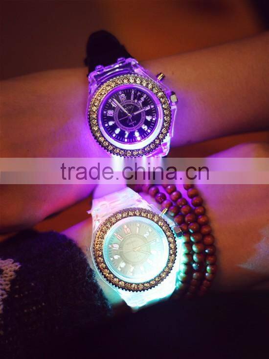 2016 Cute Couple Watch With Diamond Cheap Led Watch For Kids