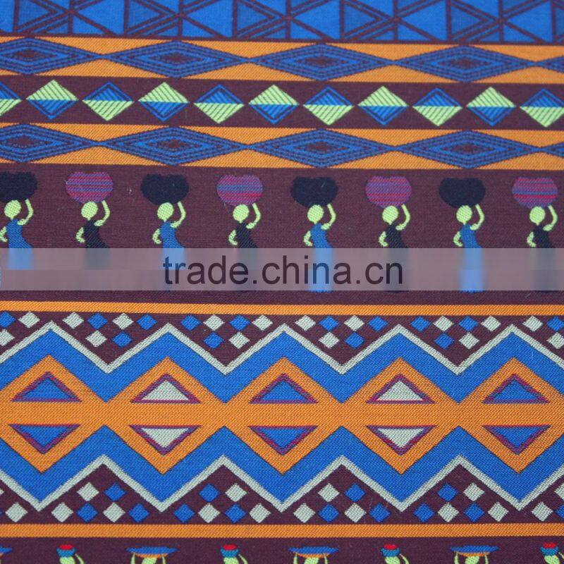 Fashion Design Pattern Woven Jacquard Polyester Fabric