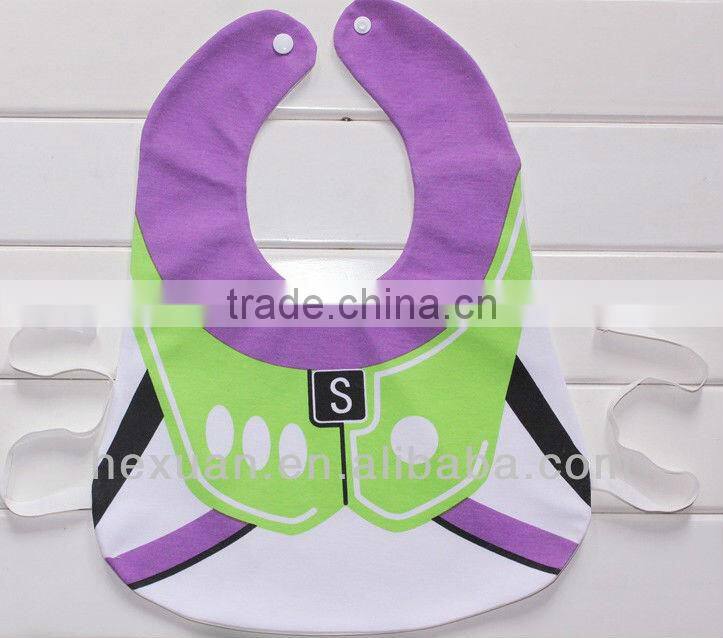 9 designs can choose baby bibs/3 layers baby bibs/superman baby bibs /in stocked or OEM