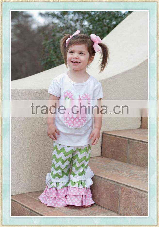 2017 girls Easter day outfit spring boutique girl clothing easter boutique outfits wholesale children's boutique clothing