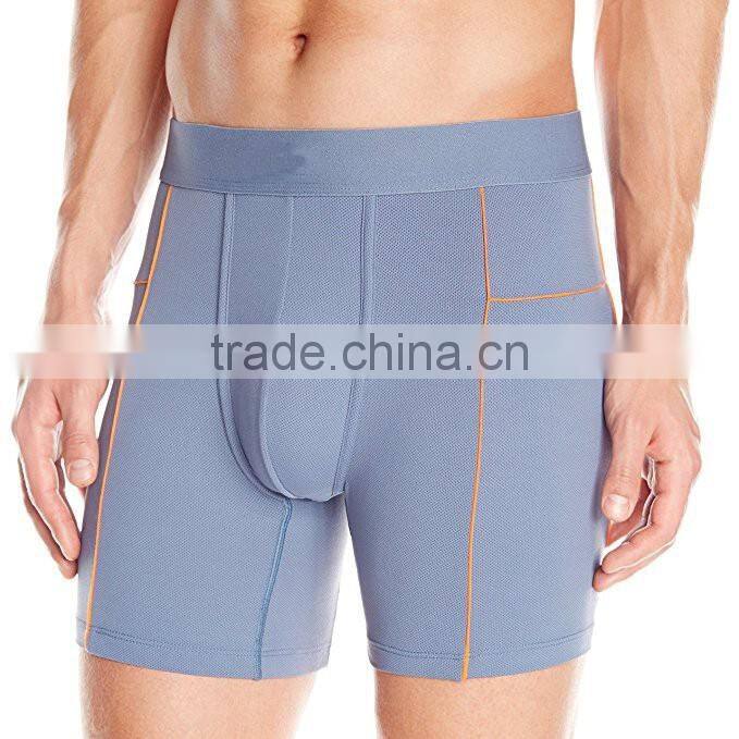 2017 Wholesale Fashion Custom design men sexy seamless underwear boxer briefs elastic boxer shorts