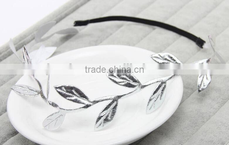 2 colors leaf headband, leaf headband for both mom and kids, mom & kids headband