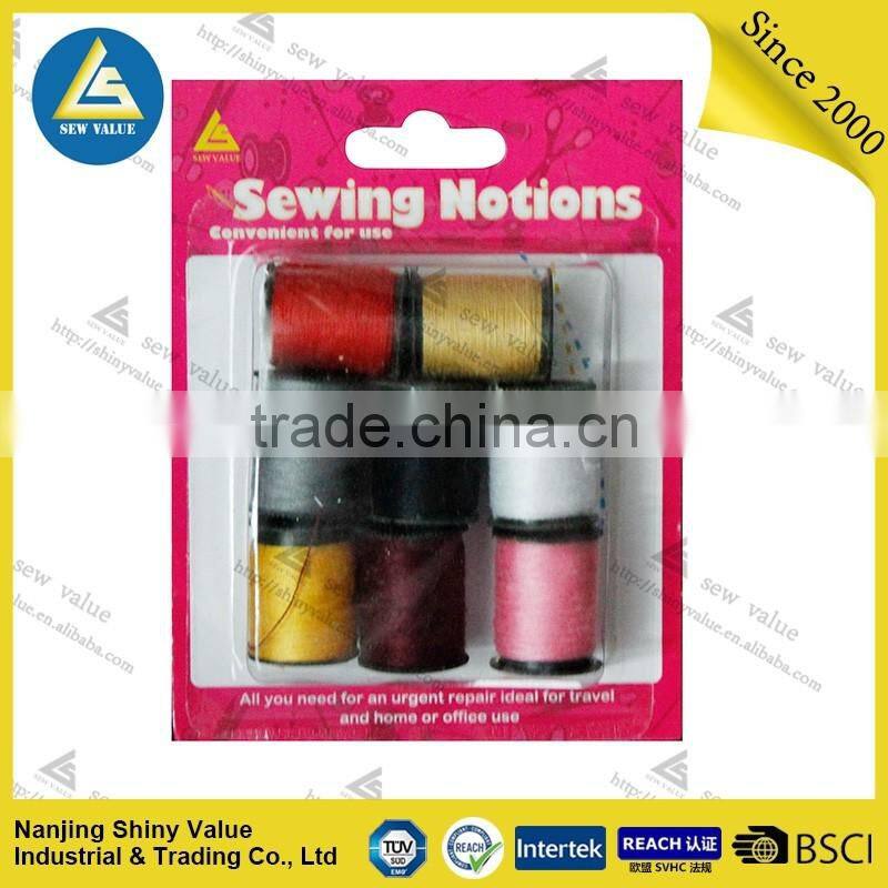 wholesale 3 rolls 100m 100% spun polyester sewing thread