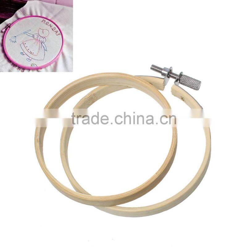 Craft Tools Cross Stitch Supplies Circle Round Natural Bamboo Embroidery Hoops