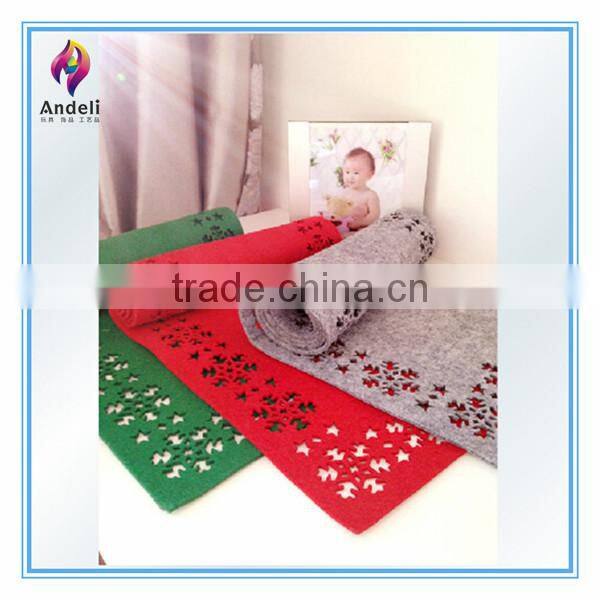 cheap dining die cut felt table runner
