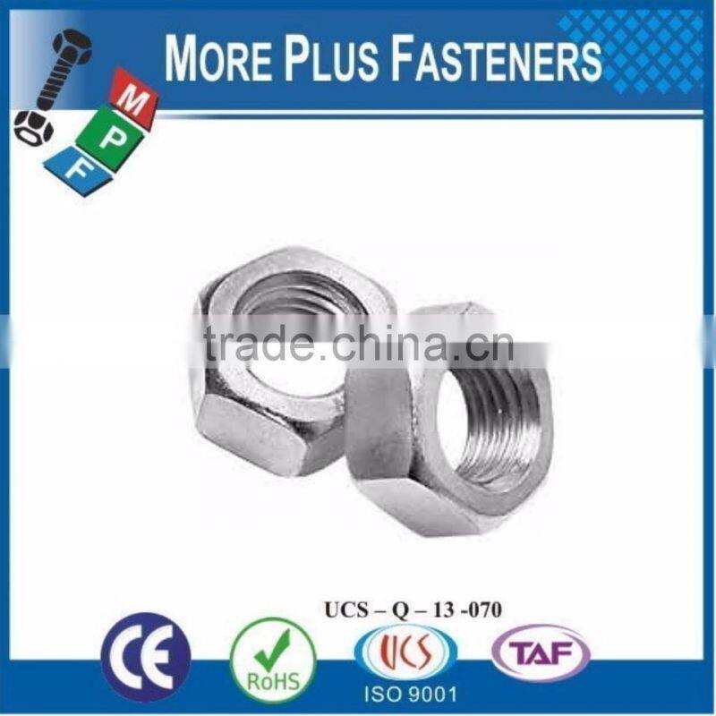 Made in Taiwan Zinc Plated Hexagon Nut