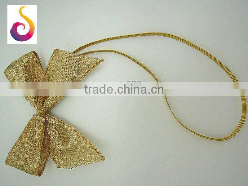 sliver gift ribbon bow