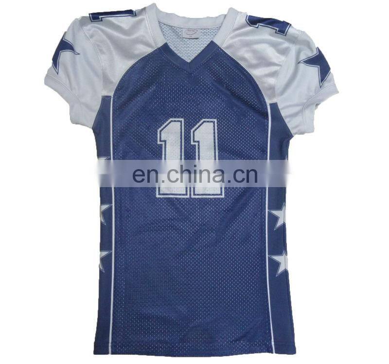 Hot selling sublimation print custom american football jersey