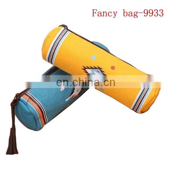 High-end round shape pencil case with logo wholesale