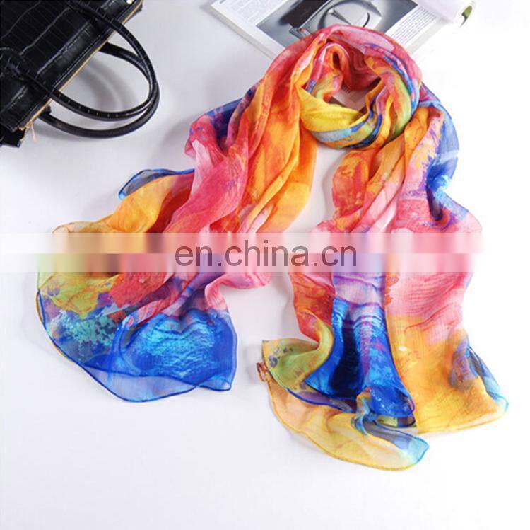 silk summer sunscreen scarf for beach