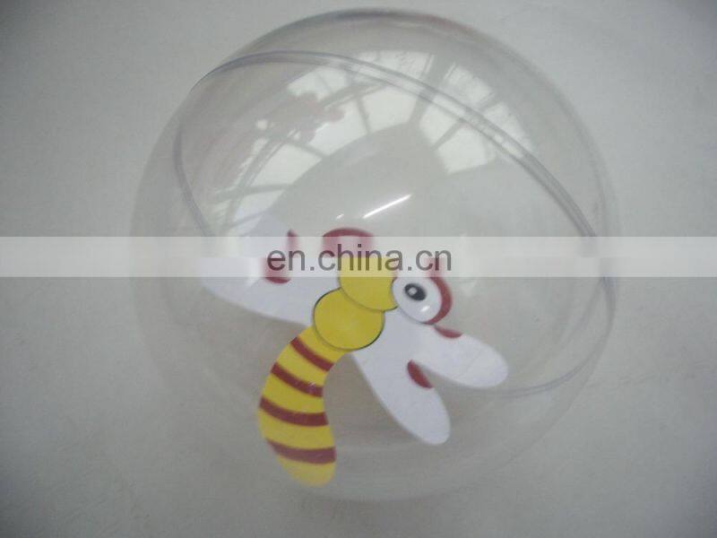 open plastic clear chtistmas balls dia.6cm,8cm and 10cm