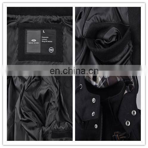 lastest design mens stylish cow buckle hooded 100% cashmere coat