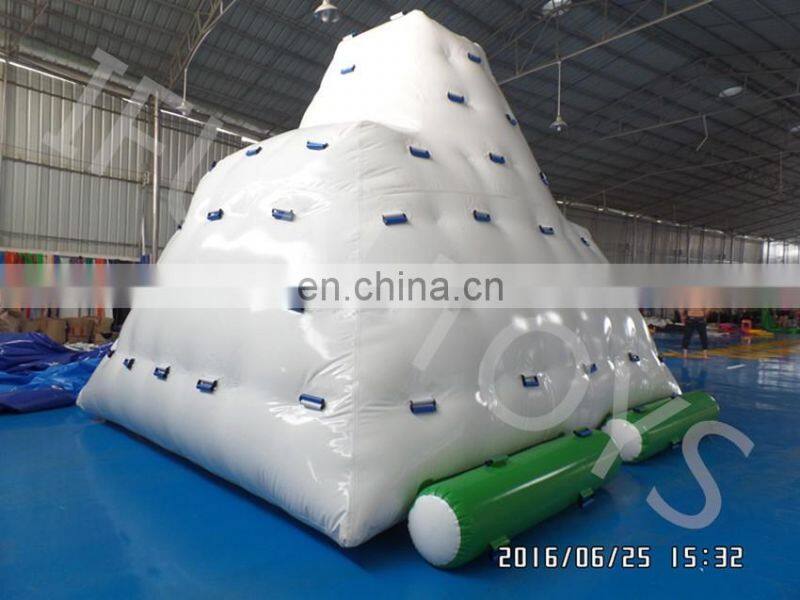 Factory Floating Giant Inflatable Iceberg For Water Climbing Games