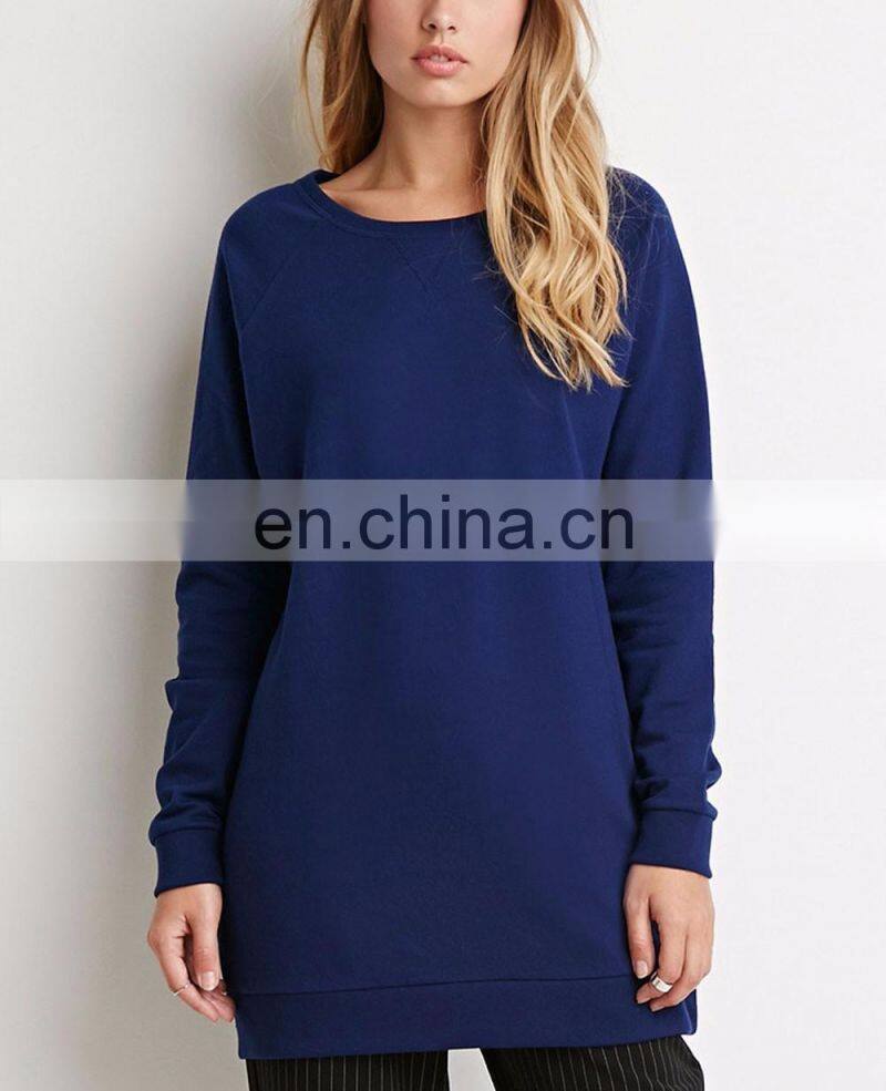 Custom pullover plain women hoodies/crewneck sweatshirt