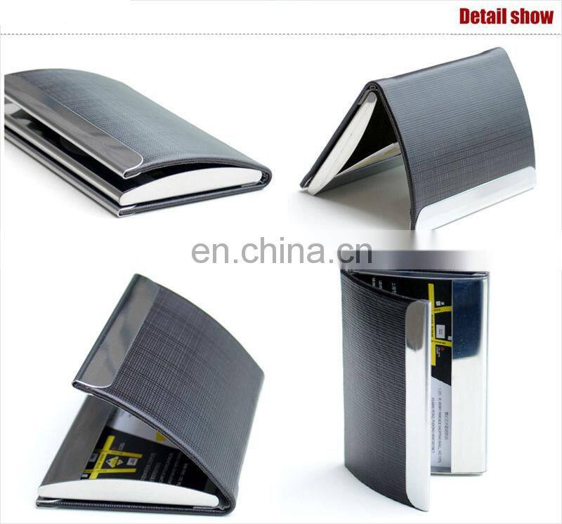 Personalized logo stainless steel name cards case