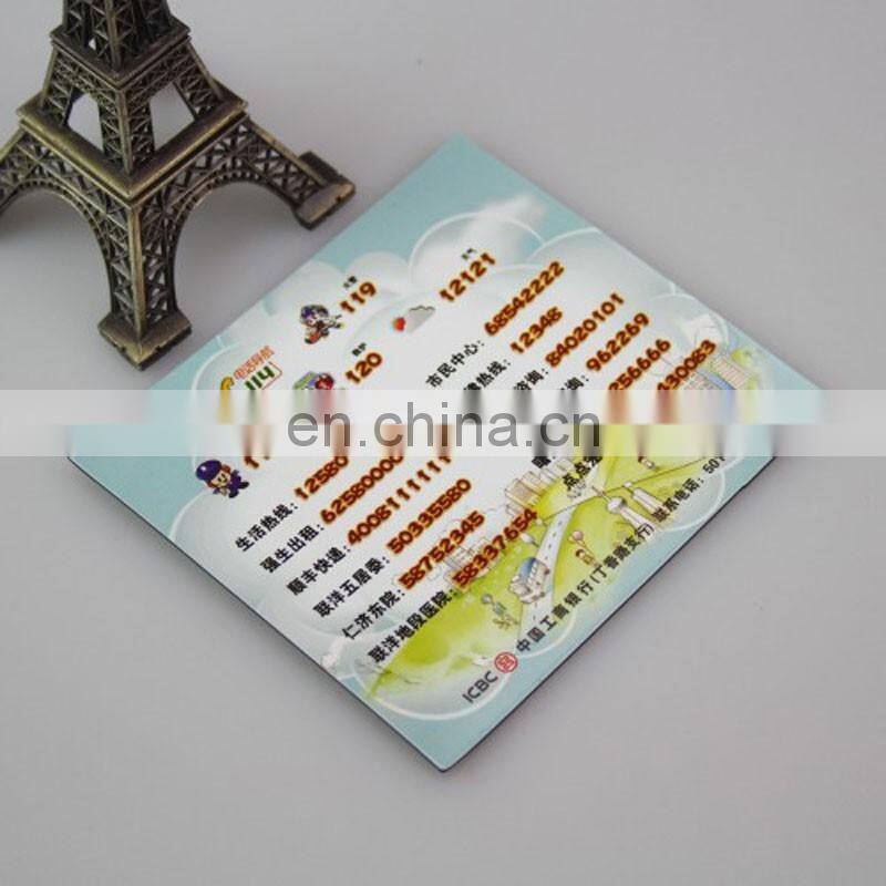 flat art paper fridge magnet