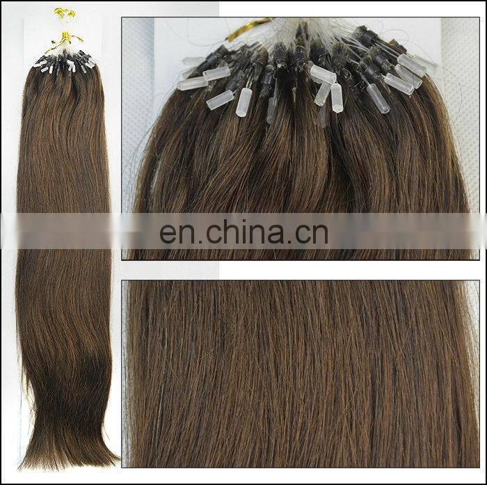 human hair extensions easy loop micro ring offer many colors for customers' choices