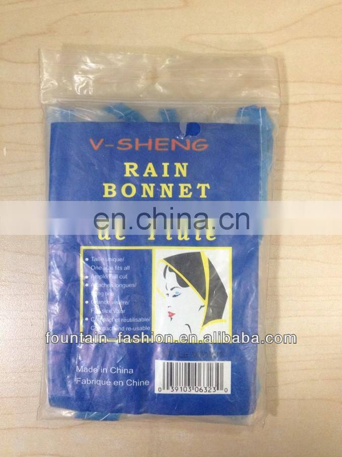PE rain bonnet PVC rain bonnet