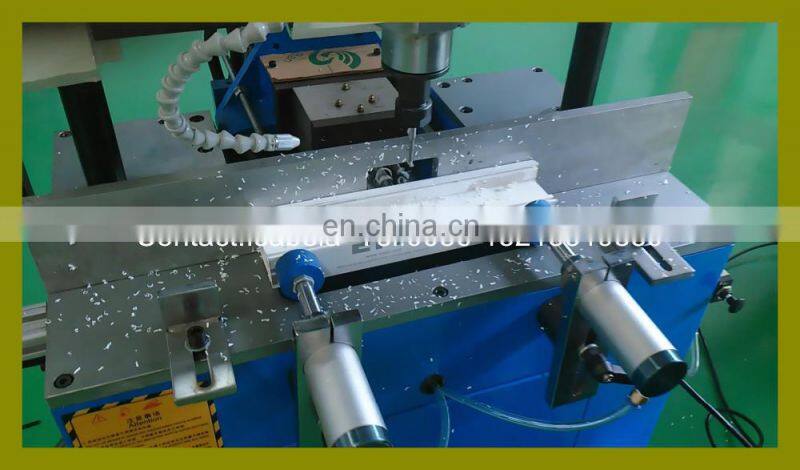 2016 new type precision auto PVC window fabrication machine for lock hole drilling