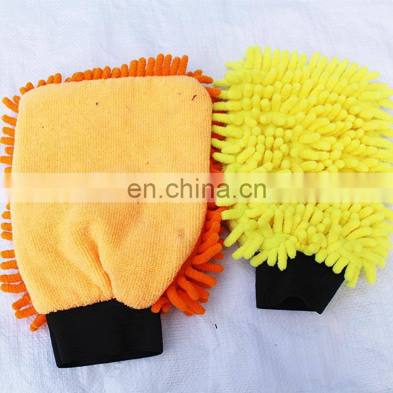 Top Quality Microfiber Car Wash Mitt Microfibre Chenille Gloves