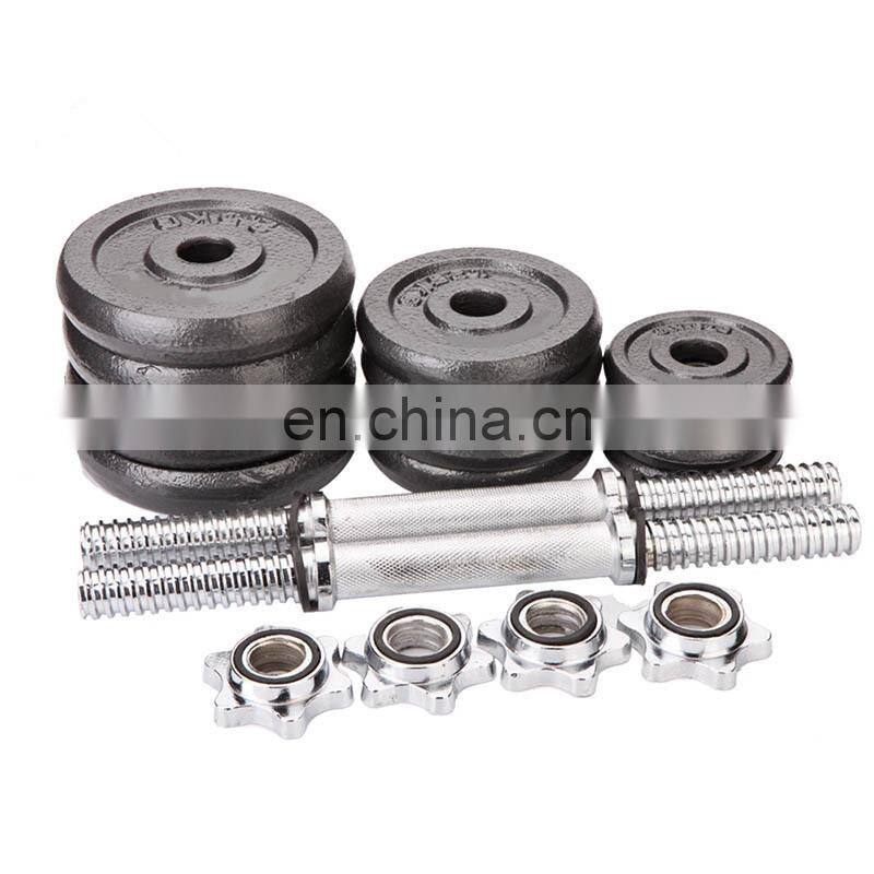 Commercial Cast Iron Paint Dumbbell Home Gym CPU 15KG Bell Set