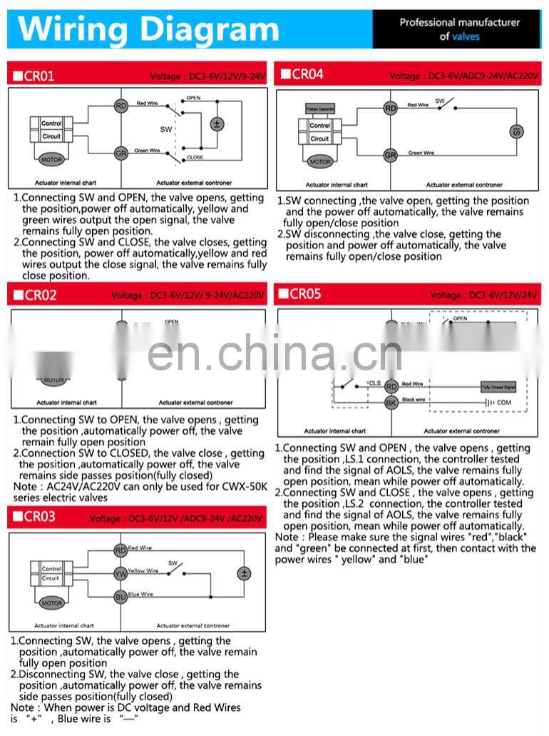 DC5V DC12V 24C DN15 DN20 3-way water valve 3 way brass electronic mixing valve