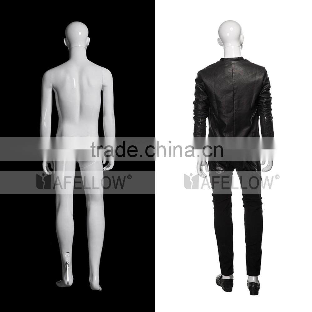 Plastic mannequin men cheaper model Abstract dummy mannequin YKM01(GLOSSY WHITE)