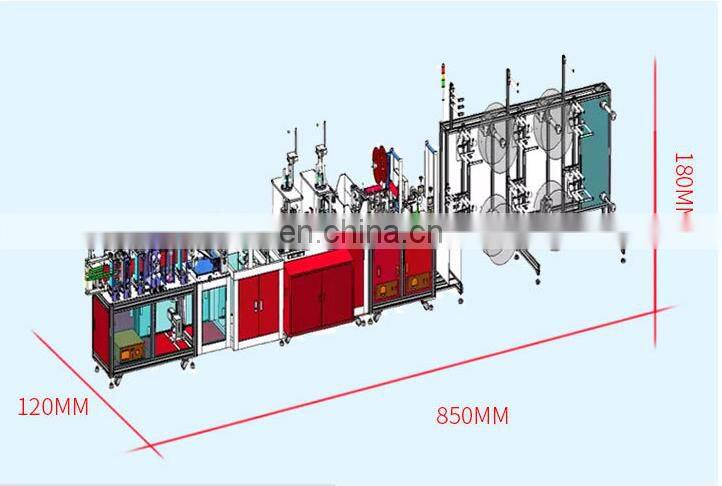 Cost effective Automatic N95 face mask machine N95 mask production equipment