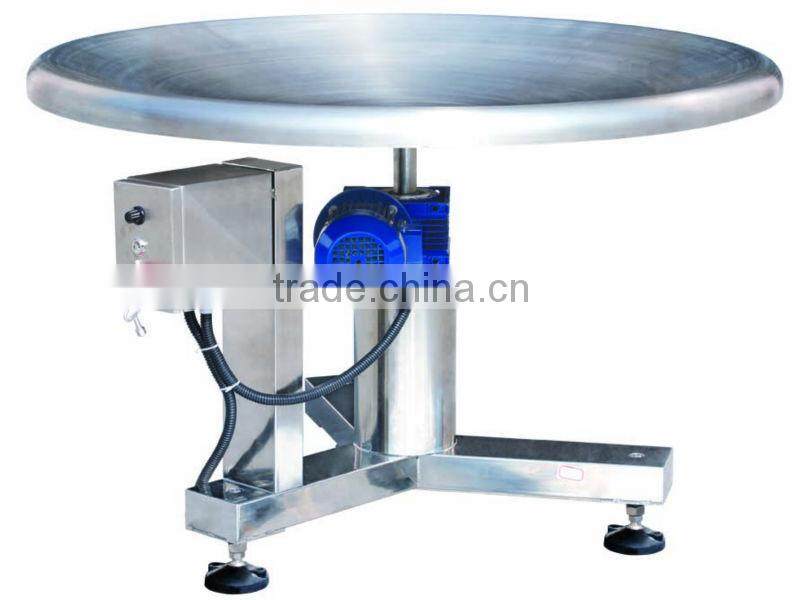 Turning table collection with finished products