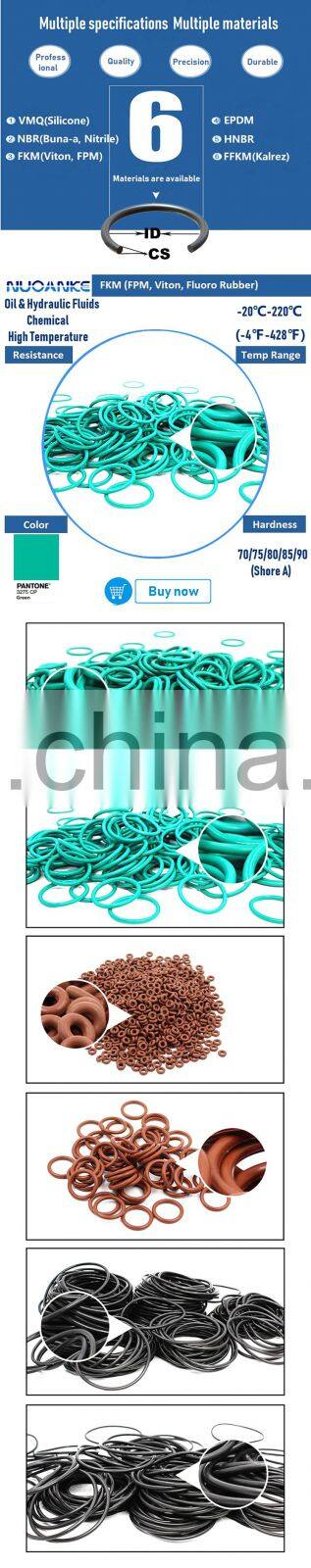 Resistance To Elevated Temperatures And Fluids Green O-ring made by FFKM FKM EPDM Fluororubber