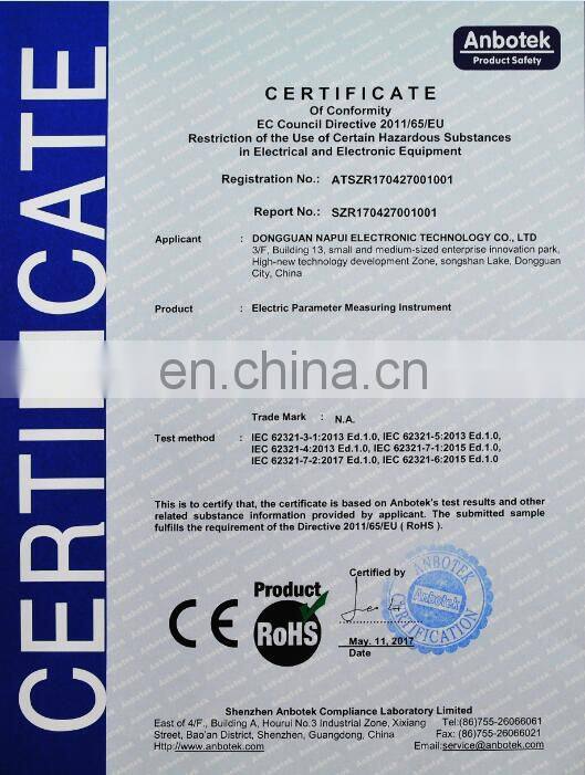 Intelligent harmonic power meter, thd harmonic analyzer