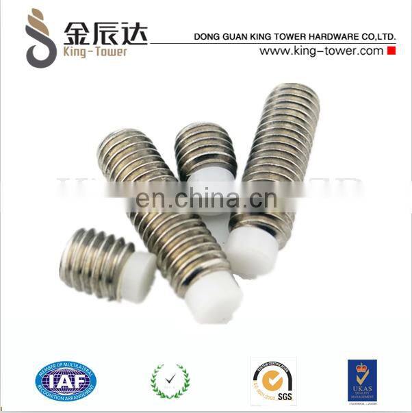 soft nylon tip round/square head spring set screw