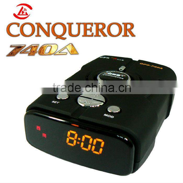 anti police gps radar detector 740A From Conqueror (2 in 1)